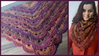 XALE DE CROCHÊ FÁCIL E ECONÔMICO / XALE - GOLA DE CROCHÊ BATIK
