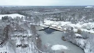 CenterParcs Limburgse Peel in de sneeuw