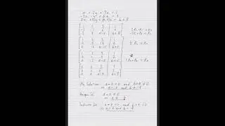 Gaussian Elimination with unknown coefficients
