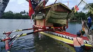 Balangut the big Canoe was launched at Riwo in Madang with the observance of 46th Independence