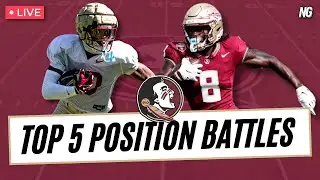 FSU Football&rsquo;s Biggest 2024 Fall Camp Position Battles ft. Nile Lawrence-Stample