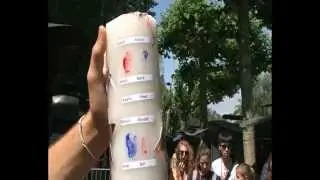 Lighting of the HCPT group candle at the Grotto in Lourdes
