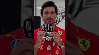Carlos Sainz Explains Racing Gloves 🧤 Tech #carlossainz #ferrari #f1 #technology #tech #motorsport