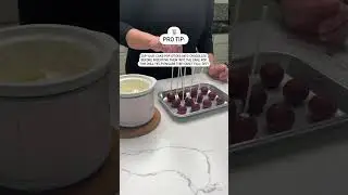 Pro Tip: Dip your Cake Pop sticks in chocolate!