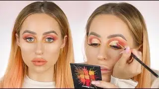 PEACH CUT CREASE MAKEUP TUTORIAL | KASEY RAYTON