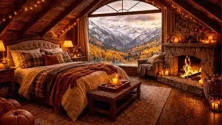 🌨️ Heavy Rain Sounds & Fireplace for Calm and Focus Deep Sleep/ 4RainVideos