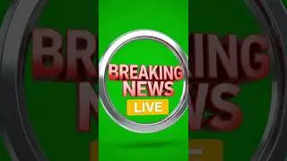 Breaking News Green Screen | Live News Intro Free Stock Footage
