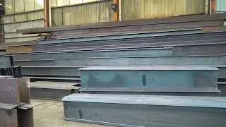 S235JR structural steel h beam #rolledsteel #steel #steelraling #welding #machine