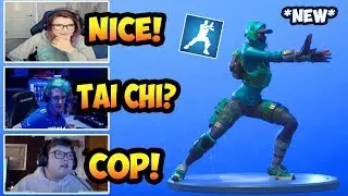 NINJA & STREAMERS REACTS TO NEW TAI CHI EMOTE/DANCE! FORTNITE BEST MOMENTS
