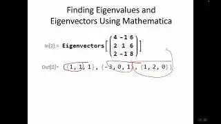 Finding Eigenvalues and Eigenvectors Using Mathematica or WolframAlpha