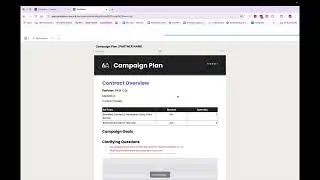 Creating a Campaign Plan