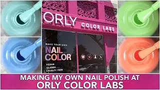 Creating My Own CUSTOM NAIL POLISH at the ORLY COLOR LABS || caramellogram