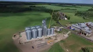 Construction of Alavere grain dryer