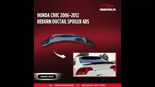 Honda Civic 2006 2012 Reborn Ducktail Spoiler ABS #caraccessories #carspoiler #carlovers #car