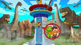 WIEŻA PSI PATROL vs DINOZAURY w Minecraft!