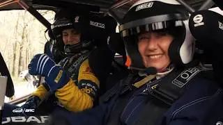 Taking your first ride in a rally car