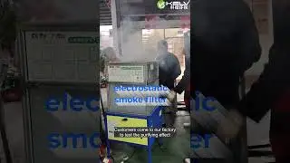 98% Dust Smoke Been Eliminate for Metal Laser Cutting Use Electrostatic Smoke Filter Ecology Unit
