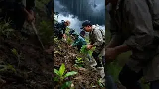 Heavy rain made volunteers happy as reforestation prevented flooding.