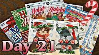 TWENTY FIRST DAY OF CHRISTMAS BRINGS PLASTIC TICKETS AND CANDY CANES FROM THE MISSOURI LOTTERY!