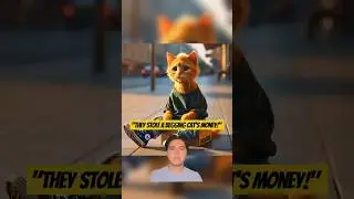 They Stole a Begging Cat&rsquo;s Money! #catstory #catvideos #cat #funnycats #alcatstory