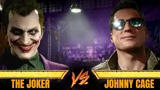 Mortal Kombat 11: The Joker vs Johnny Cage || Black Dragon Fight Club Arena (Very Hard)