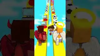 Baby's Destiny with Evil Steve and Angel Alex - Funny Animation #shorts