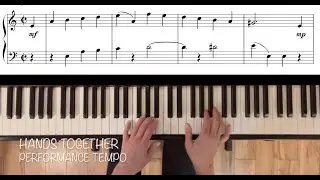 William Babell, Rigaudon in A Minor, RCM level 4. Piano tutorial and practice aid with full score.