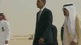 Obama lands in Saudi Arabia