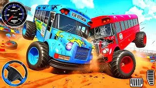 Monster Bus Derby Destruction - Simulador de &Ocirc;nibus Monstro - Android Bus Driving Gameplay