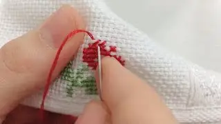 KANAVİÇE HAVLU İŞLİYORUZ | ETAMİN HAVLU İŞLEME NASIL YAPILIR | Crossstitch | PONTO CRUZ