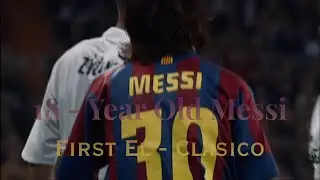 18-Year Old Messi Toyed with Real Madrid GALACTICOS Team - His First El Clasico (2005 HD Highlight)