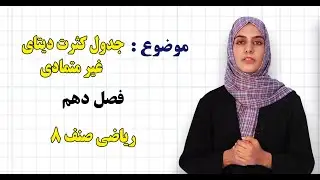 ریاضی صنف ۸ | فصل دهم | درس ۴۶ | جدول کثرت ديتای غير متمادی