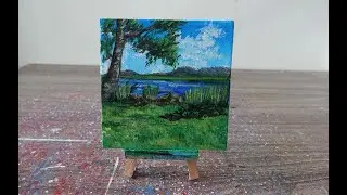 Easy Acrylic Painting / Acrylic painting for Beginners
