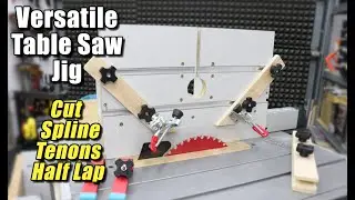 Versatile Table Saw Jig | Cut Tenons, Half Lap Joints, Bridle Joints And Spline For Picture Frames