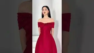 Starry Twisted Off-Shoulder Dress (Tracy Studio)