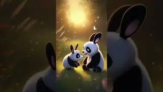 The Brave Rabbit and the Gentle Panda A Tale of Friendship0 #panda #rabbit #rabbitandpanda