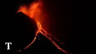 Etna erupts, spewing ash