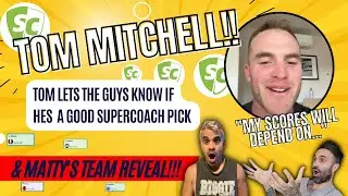 AFL Star Tom MITCHELL Drops In & Talks Supercoach!!! Matty's 2023 AFL Supercoach Team Reveal.