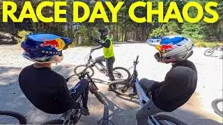 SUPER CLOSE RACING RIGHT BEFORE RED BULL HARDLINE!!