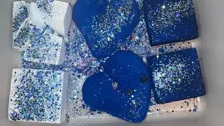Bluetiful Saturday or Maybe not with this snow  | Gym Chalk Crush | Chalk Art  | ASMR 