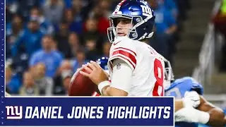 Daniel Jones vs. Lions Highlights | Giants vs. Lions Game Highlights