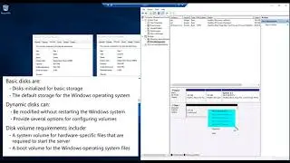 2-General review about Basic disks and Dynamic disks.