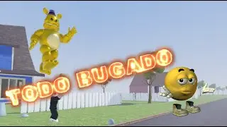 jogando Hello Neighbor com o fredbear todo bugado