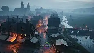 Walk Through a Medieval Night | Ambient Music for Daily Life & Study