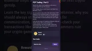 #tapswap,(P2P Trading,Part:3)#tapswap daily video code#Tapswap daily mission #tapswap withdraw.