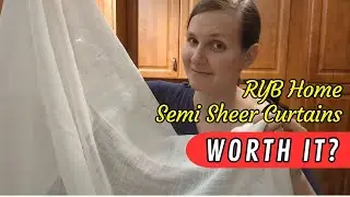 FAST REVIEW - RYB Home Semi-Sheer Curtains