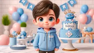 Happy Birthday Harold Nursery Rhymes. Funny happy birthday song for kids