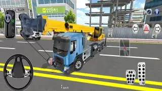 3D Driving Class : Real City Driving - Construction Mobile Crane  - Android GamePlay 1214