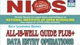 Formatting Documents/DATA ENTRY OPERATIONS/ NIOS Code -336/BELTRON DEO/DATA ENTRY OPERATOR EXAM