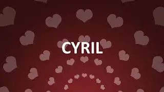 HAPPY BIRTHDAY CYRIL